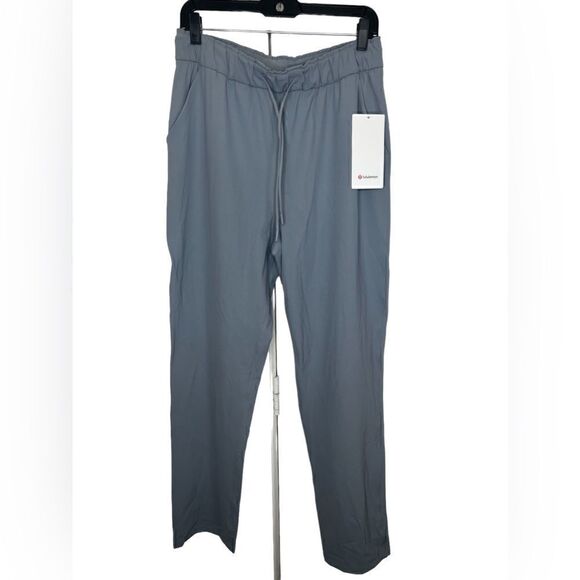 Lululemon Rhino Gray Keep Moving High Rise Luxtreme Full Length Pants Size 10 - Picture 2 of 12